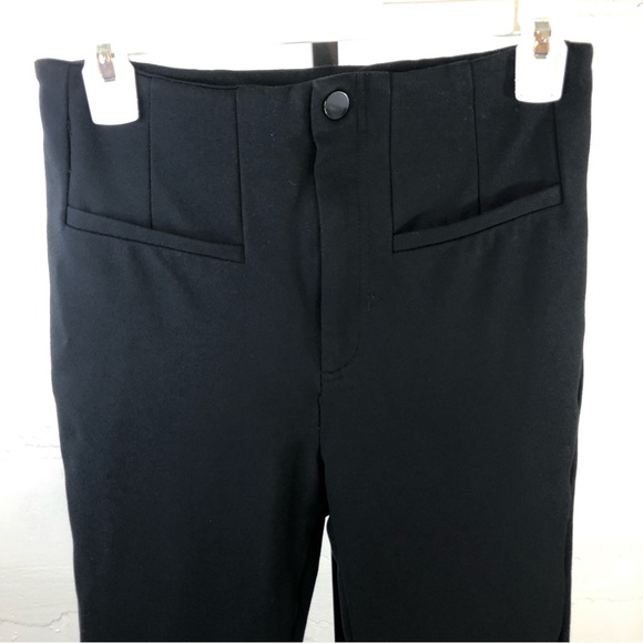 Free People High Rise Ankle Pants Size 4 Black #j49 - Picture 2 of 7